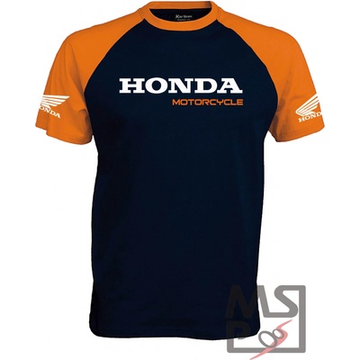 MSP pánske tričko Moto motív Honda 5 oranžové