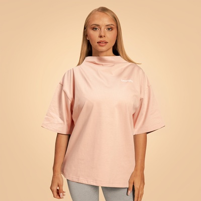 GymBeam BeastPink Дамски топ Bliss Oversized Pink M