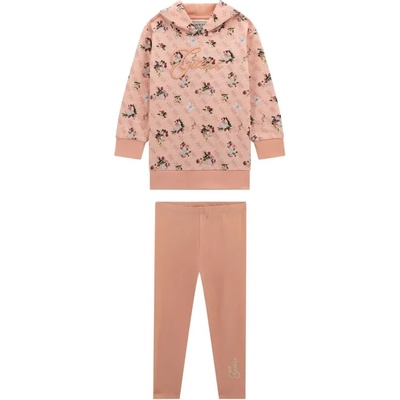 Guess Комплект за мини момиче в цвят праскова с туника и клин Guess