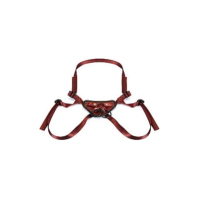 Liebe Seele Wine Red Leather Universal Strap-On Harness