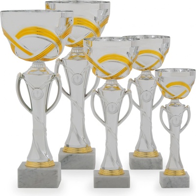 Pohár STANDARD výška 29 cm stříbrný/zlatý