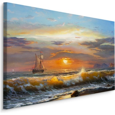 Plátno Plachetnice V Moři Varianta: 90x60