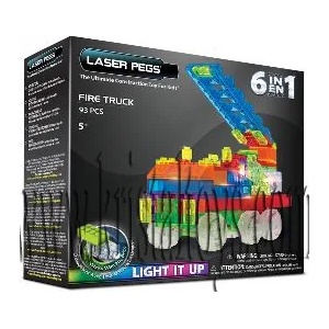  Светещ конструктор 6 в 1 - Камион Товарач laser pegs