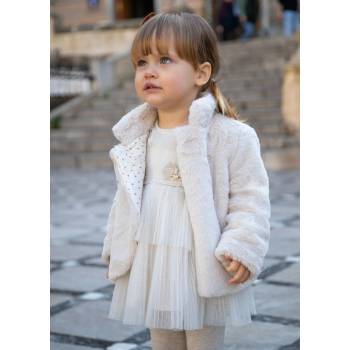 Image 1 of Mayoral Комбинирана рокля в мръсно бяло за бебе момиче Майорал