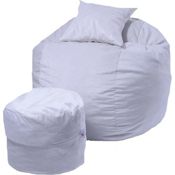 Image 1 of PUFRELAX Комплект, Барбарон с табуретка за крака и декоративна възглавница, 500л (PUF-M-MOP-PH-SN-k)