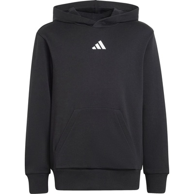 Adidas Детски суичър adidas Kid's Small Logo Fleece Hoodie 225 Hoodie - Black / White - размер 140 (EU) (704-4540-0112)