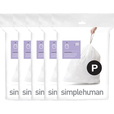 Simplehuman sáčky do odpadkového koše 50-60 l typ P zatahovací 100 ks 35 µm CW0175CP