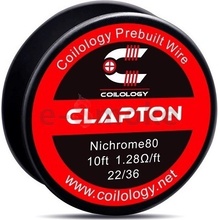 Coilology Clapton Ni80 22/36GA odporový drôt 3m