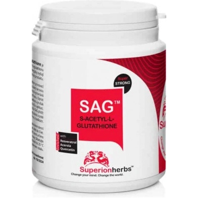 Superionherbs S-acetyl-L-Glutatión, SAG 90 kapsúl