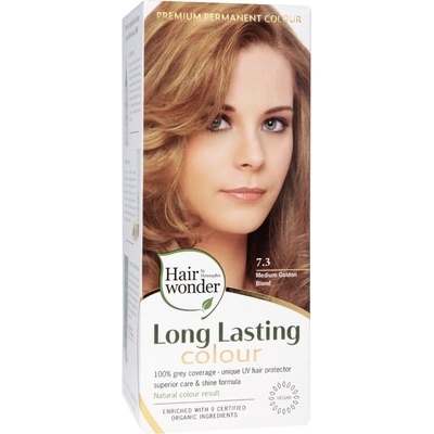 Hairwonder by Hennaplus Dlouhotrvající barva SYTĚ ZLATÁ BLOND 7.3