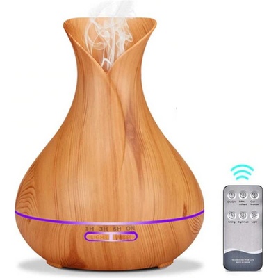 Elektrický Aroma difuzér Sopka světlé dřevo 550 ml