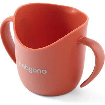 BabyOno hrnček ergonomický s uškami 120 ml coral