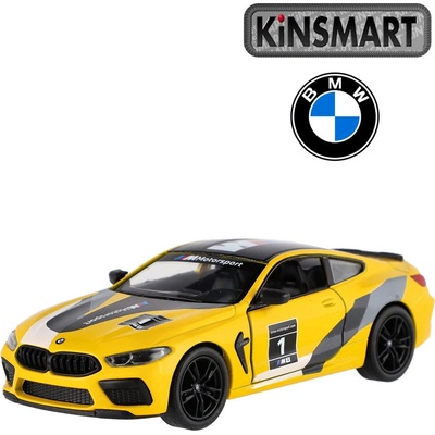 Kinsmart BMW M8 Competition Coupé žluté 1:38