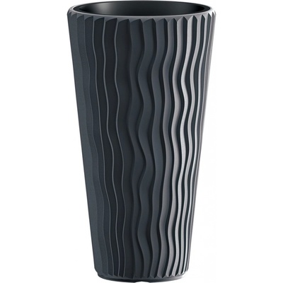 Prosperplast Květináč s vložkou Sandy Slim (Š 39 x V 71 x H 39 cm antracitová)