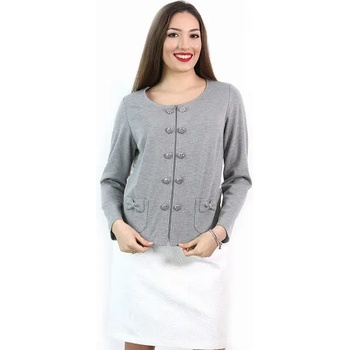 Image 1 of mar. fashion Сив жакет с ефектен дантелен гръб (03015-01a-01)