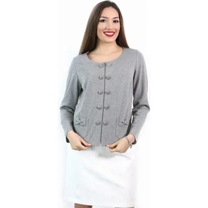 mar. fashion Сив жакет с ефектен дантелен гръб (03015-01a-01)