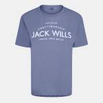 Jack Wills Дамска тениска Jack Wills Forstal Boyfriend T-Shirt Ladies - Dusky Blue