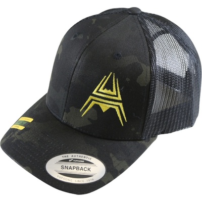 ANAREUS Retro Trucker KANAREUS Spider logo žluté Multicam BLACK