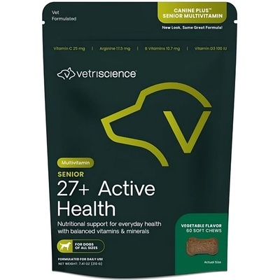 Vetri science canine plus senior multivitamin žuvacie tablety pre psov 60 ks