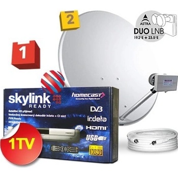 Set Homecast HS 3200 CI IR 1TV, 2 družice