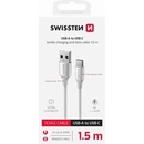 Swissten 71521310 USB / USB-C, 1,5m, bílý