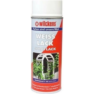 Wilckens weisslack farba v spreji 400 ml biela vysoký lesk