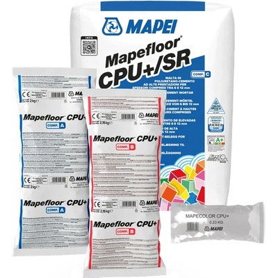 MAPEI Mapefloor CPU+/SR polyuretan-cementová malta na průmyslové podlahy 6-12 mm 23.16 kg (složka A 2 kg + složka B 2.16 kg + složka C 19 kg)