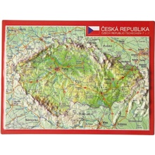 Georelief ČR - plastická pohlednice