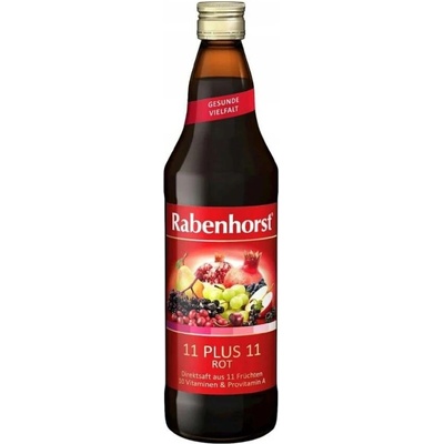 Rabenhorst Šťáva 11 plus 11 multivit. z červeného ovoce 0,75 l
