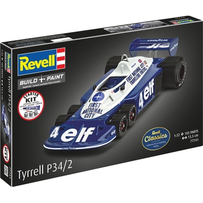 REVELL Plastic ModelKit auto 07741 Tyrrel P34/2 6-Wheeler 1:32