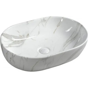 SAPHO Dalma 59x42 cm white marble (MM417)