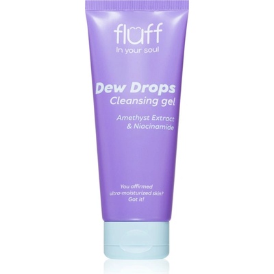 Fluff Dew Drops почистващ гел за лице с ниацинамид 100ml