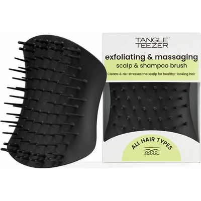 Tangle Teezer Scalp Brush Black masážní exfoliační kartáč na pokožku hlavy