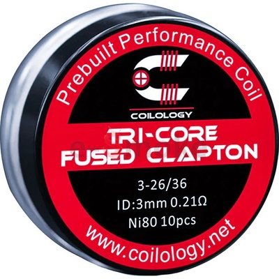 Coilology Tri-Core Fused Clapton Ni80 špirálky 0,21 ohm 10ks