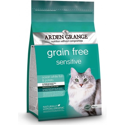 Arden Grange Cat Sensitive Ocean White Fish and brambory grain free 4 kg
