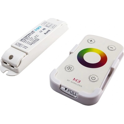 KPLED, LED kontroler SILVER, RGB, rádiový, 3 kanály, 6A kanál, 12-24VDC