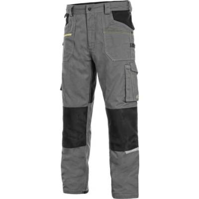 CXS STRETCH Kalhoty do pasu pánske Zkrácené na výšku 170-176 cm Šedá/černá