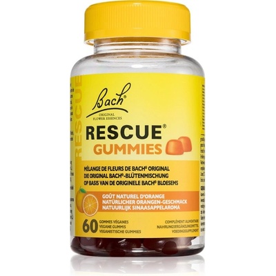 Bach Flower Remedies RESCUE Gummies gumové medvedíky s rastlinnými extraktmi príchuť Orange 176 g