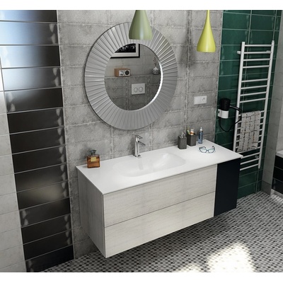 Sapho TREOS pracovní deska 966x513 mm rockstone, bílá mat TX097-0101 – Sleviste.cz