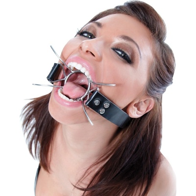 Fetish Fantasy Extreme Spider Gag, oceľový roubík / otvárač úst