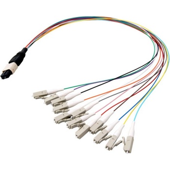 Conneu MPO към 12 LC simplex Fanout кабел, мултимод OM4 (MPOFLC03OM412xxLSZHB)