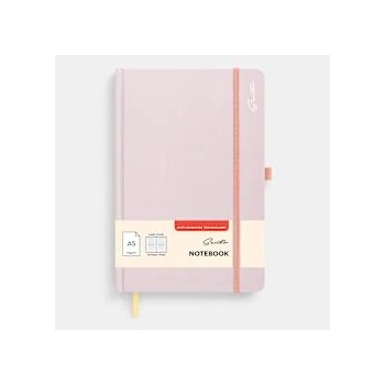 Sentio Бележник с ластик А5 96 листа Piggy Pink