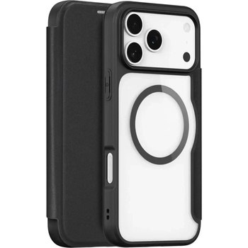 Dux Ducis Калъф Dux Ducis Skin X Pro за iPhone 17 Pro Max с портфейл, съвместим с MagSafe - черен (6971824153750)