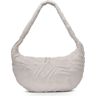 Nike Faux Fur Slouchy Bag phantom/phantom bílá