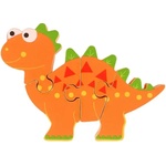 Orange Tree Toys Дървен пъзел Orange Tree Toys - Стегозавър, 4 части (OTT06784) - ozone
