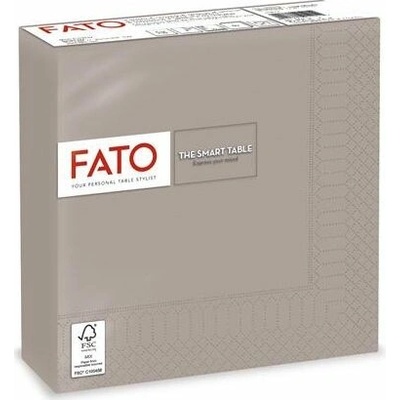 FATO Ubrousky 1/4 ohyb 33x33cm Smart Table tmavě šedá 50ks