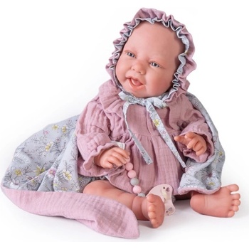 Reborn Sweet Lea con mantita morada