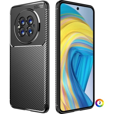 Huawei Mate 50 Удароустойчив Carbon Fiber Калъф и Протектор