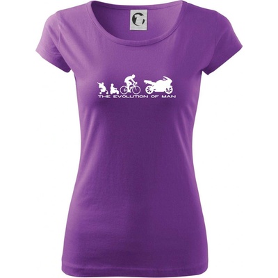 Evolution of man supersport Pure dámske tričko Fialová
