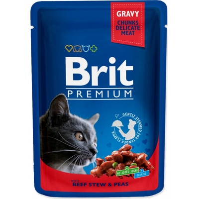 Brit Premium Cat Beef Stew & Peas 12 x 100 g